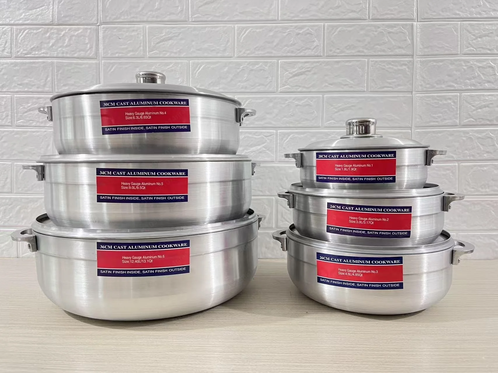 Sand Pot 6-piece Set Middle East and African Soup Pot 20-36cm Pot Set, Aluminum