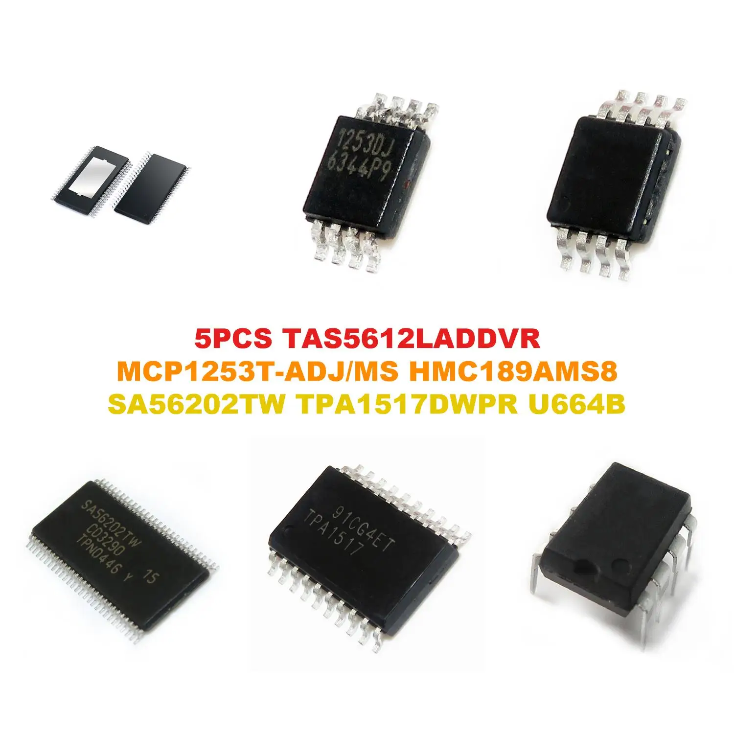 TAS5612LADDVR MCP1253T-ADJ/MS HMC189AMS8 SA56202TW TPA1517DWPR U664B