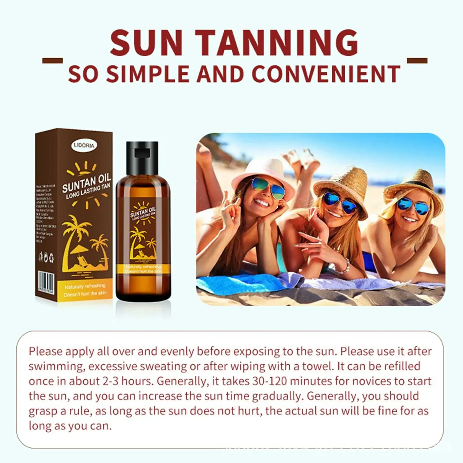 35ml Tanning Lotion Oils Body Bronzer Self-tanning Suntan Sexy Solarium Beach Oil Protection Lotion Tan Oils Skin Natural