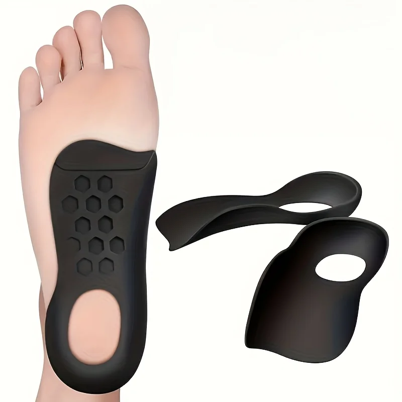 

1 пара стельок для поддержки свода стопы с пяткой — стопа, гелевые для бега, стояния и ходьбы, вставки для обуви среднего размера — подходят для кроссовок