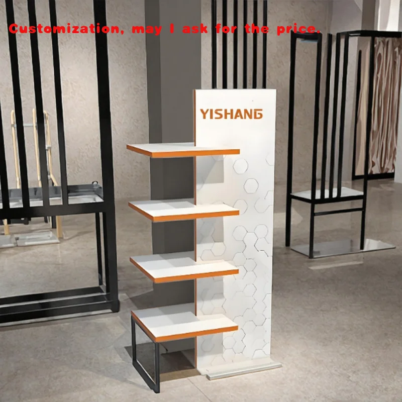 custom.Modern & Stylish Foldable Sneaker Supermarket Display Rack Speciality Store Stand Product Showcase