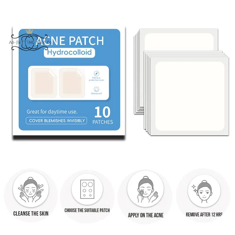 10 Patches Face Care Beauty Makeup Tools Patches Hydrocolloid Pimple Healing Sticker Cute Strong Absorption Zit Patches