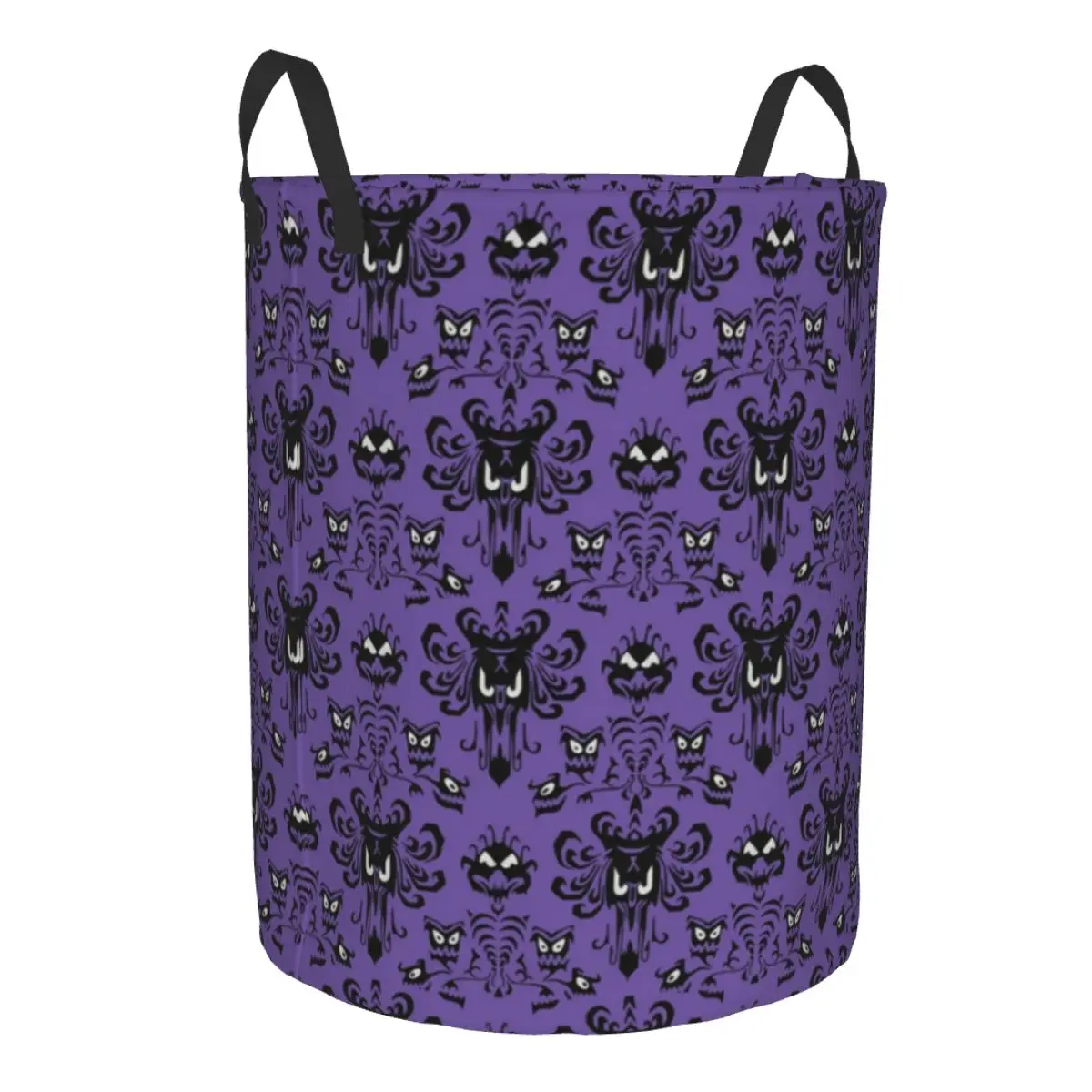 Haunted Mansion Halloween Laundry Basket Collapsible Grimace Ghost Clothes Hamper for Nursery Kids Toys Storage Bag