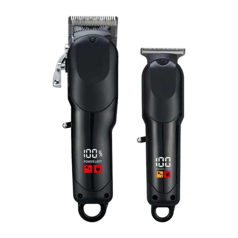 ASWUT-Rechargeable Digital Display Hair Clipper Set-Dual Clipper Combo Including Accessories For Home Use