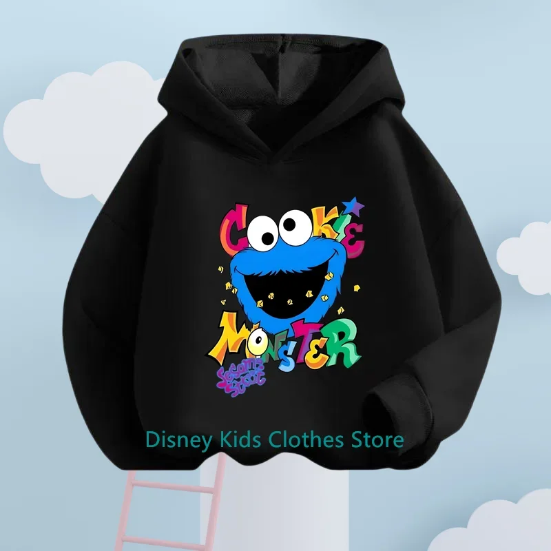 New Sesame Street Hoodie Kids Fashion Children Baby Boys Clothes Sesame Street Sweatshirt Children Tops Girls Clothing Sweater