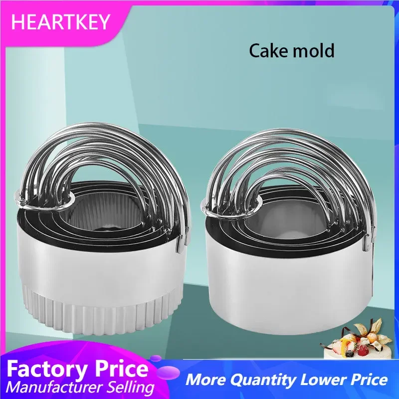 

Biscuit Cutter 5 Pieces Stainless Steel Round Shape Pastries Doughnuts Mould Cookies Cutter Molds Baking Dough Tools Set