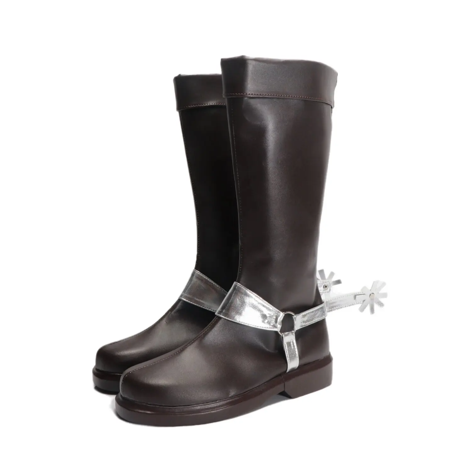 Anime JoJo's Bizarre Adventure Diego Brando Cosplay Shoes Black Short PU Leather Boots For Halloween Carnival