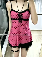 2000s American Vintage Sexy Leopard Camis Y2k Harajuku Slim Lace Patchwork Tanks Summer Streetwear Beach Party Sleeveless Tops - Image 2