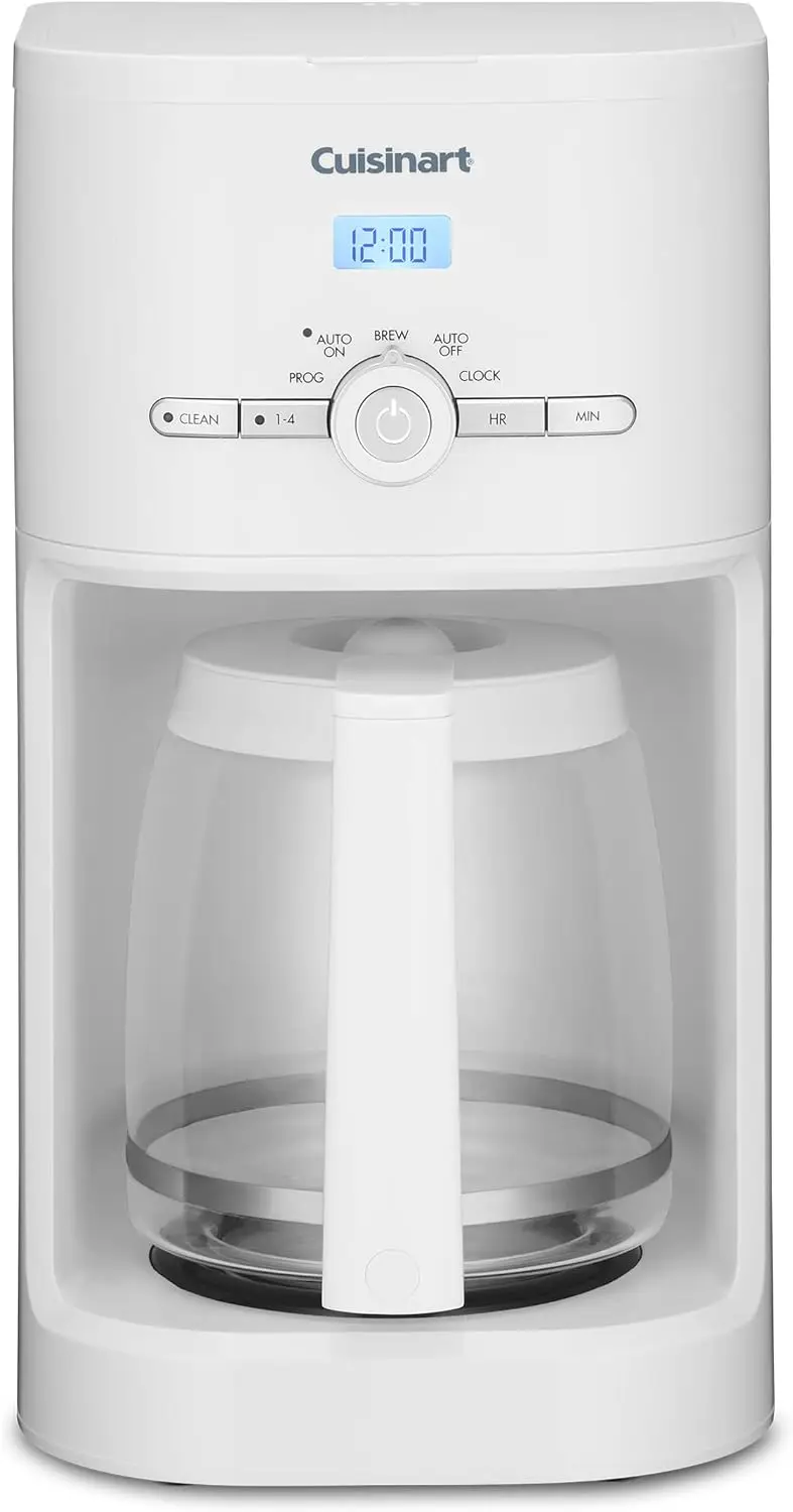 Cuisinart DCC-1120 12-Cup Classic Programmable Coffeemaker, White, 12-Cup, Programmable