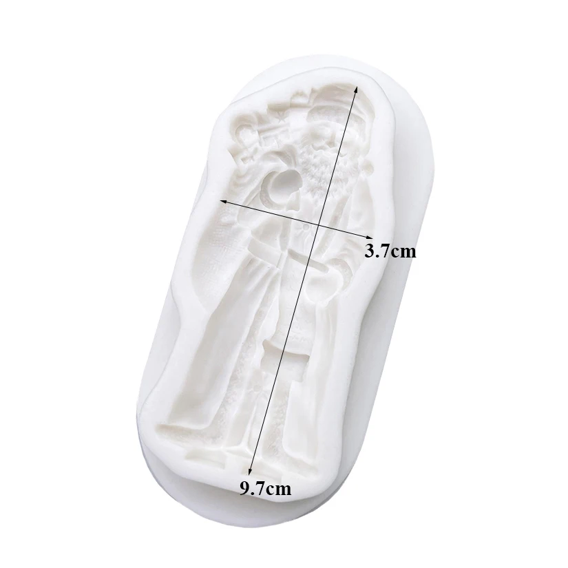 Santa Claus Christmas Silicone Sugarcraft  Cupcake Baking Mold Fondant Cake Decorating Tools