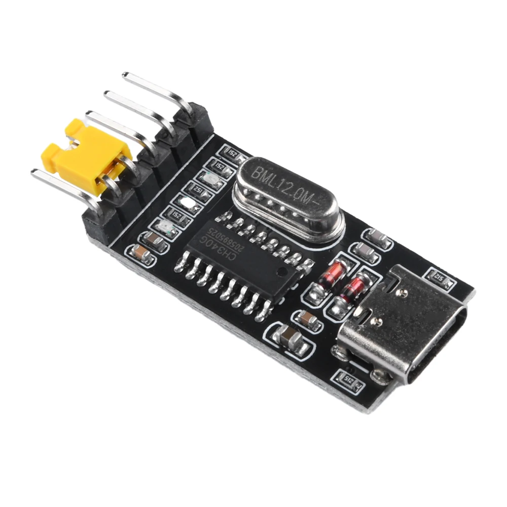 TYPE-C Stecker Buchse CH340G CH340 3,3V 5V Schalter USB zu TTL Konverter UART Modul für Smartphones Tablets Computer Direkt Anschließbar – Detail 11