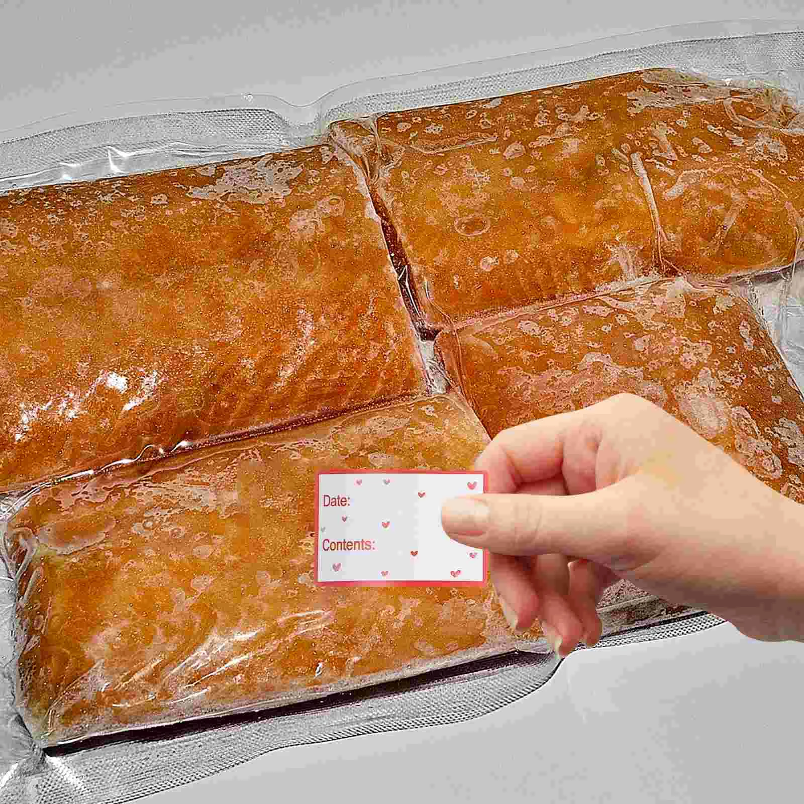 Food Label Stickers Kitchen Labels for Containers Restaurant Supplies Date Storage Copper Plate Freezer