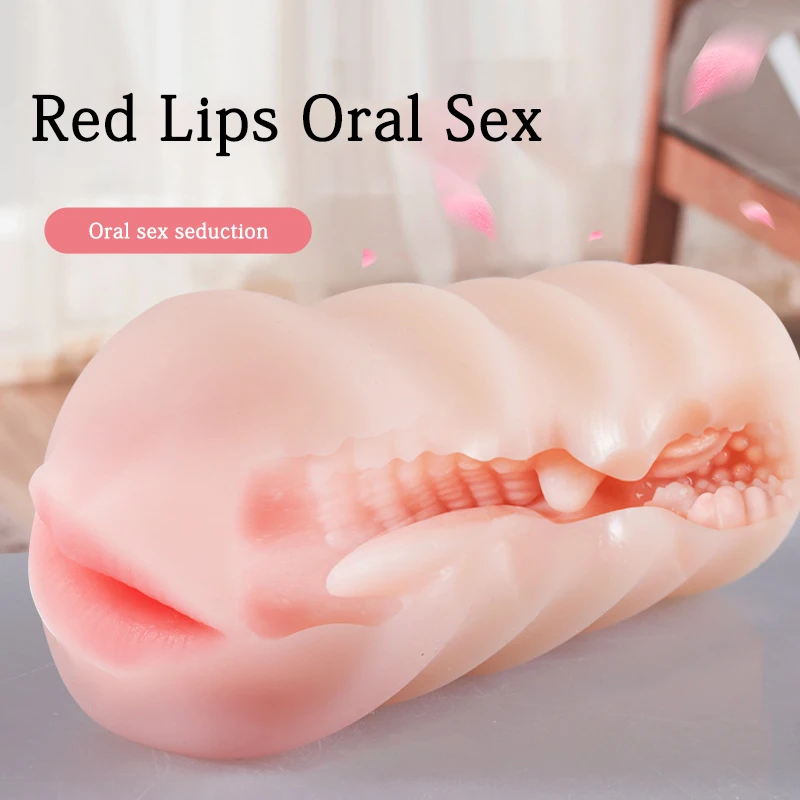 Rubber Vagina Male Masturbation Cup Silicone Realistic Deep Throat Silicone Vagina Opening Silicone Pocket Pussy Oral Sex Toys