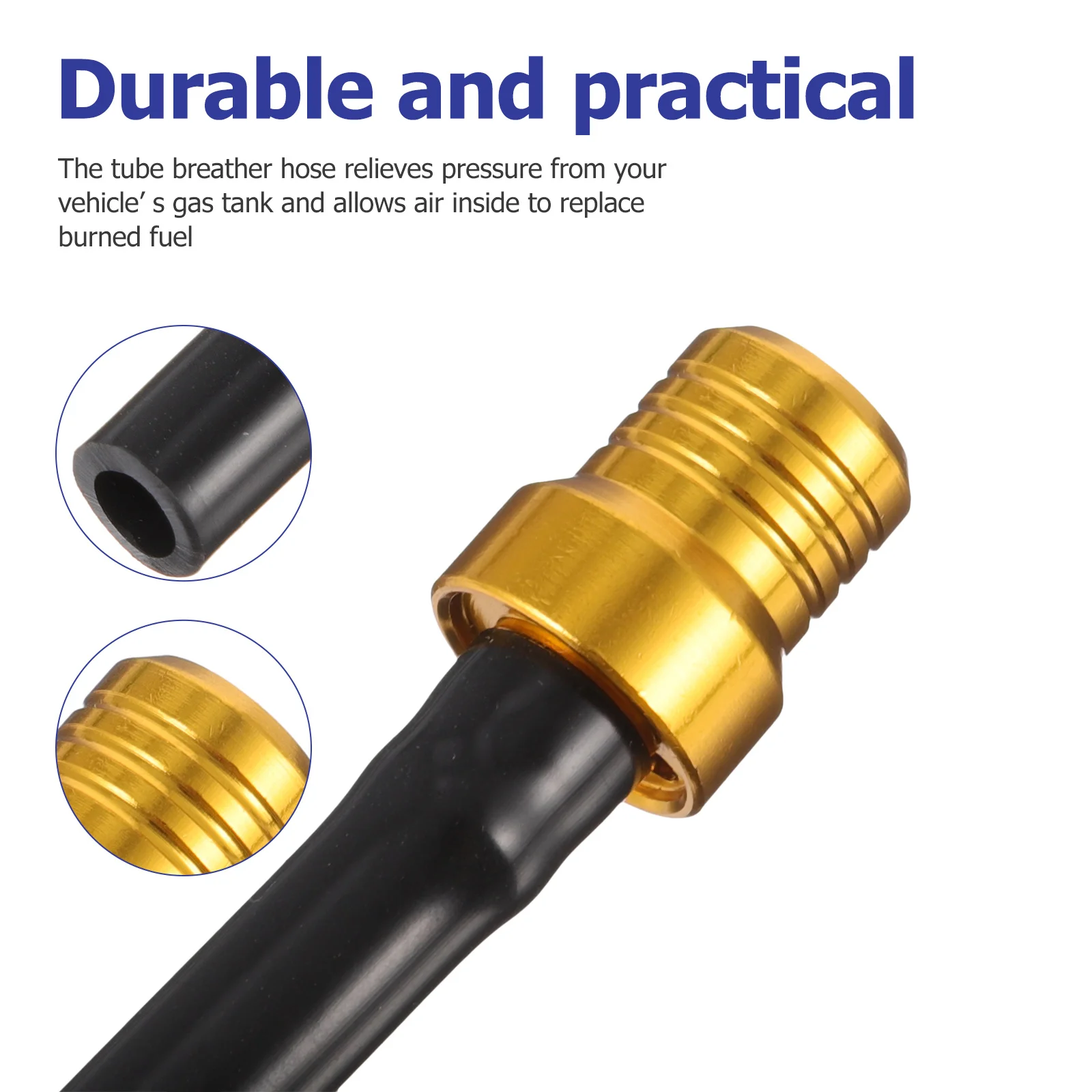 

6Pcs Motorcycle Gas Fuel Caps Tank Hose Valves Durable for Atv Motorcycle Accessories Vent Atv Gas Fuel Caps