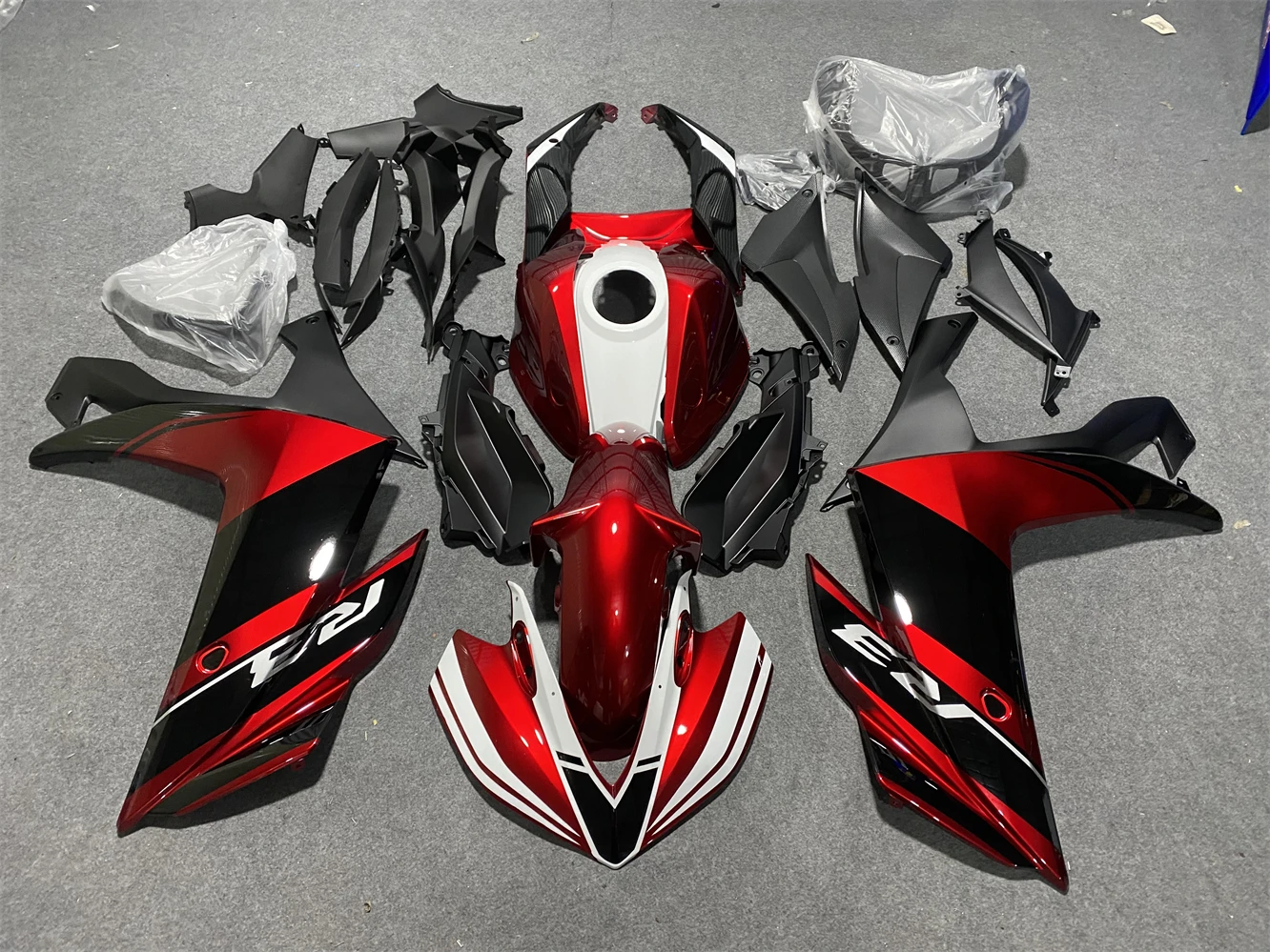 Motorcycle Fairing Kit for Yamaha R3 15-18 Years R25 2015 2016 2017 2018 Fairing Candy red