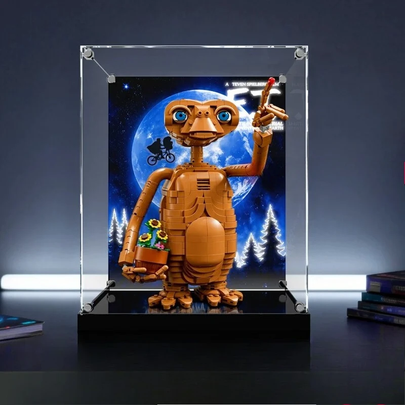 Suitable for Lego 21370 IDEAS series alien E.T. figurine display box made of transparent acrylic. A storage box for Lego models - view 2