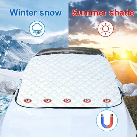 차양 커버 자동차 앞 유리 눈 태양 그늘 방수 보호기 자동차 자기 커버 자동차 앞 유리 커버
