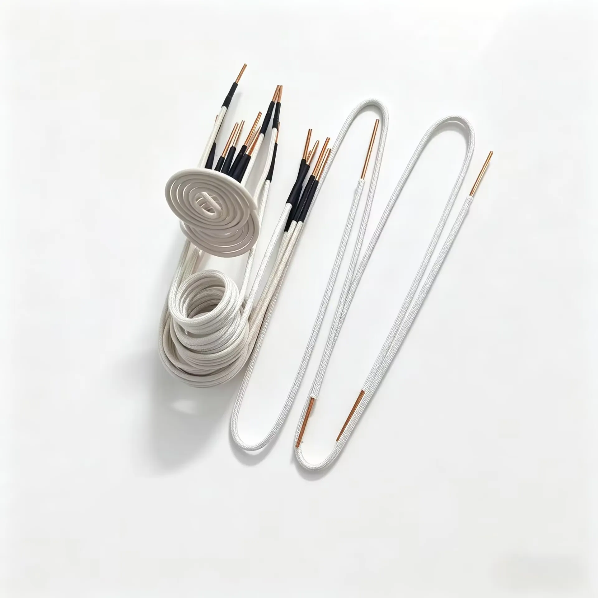 10Pcs Induction Heater Coil Kit – 3/4/5cm Copper Heating Coils with Spare Wires, Heat Resistant up to 700℃ for Heating, Welding