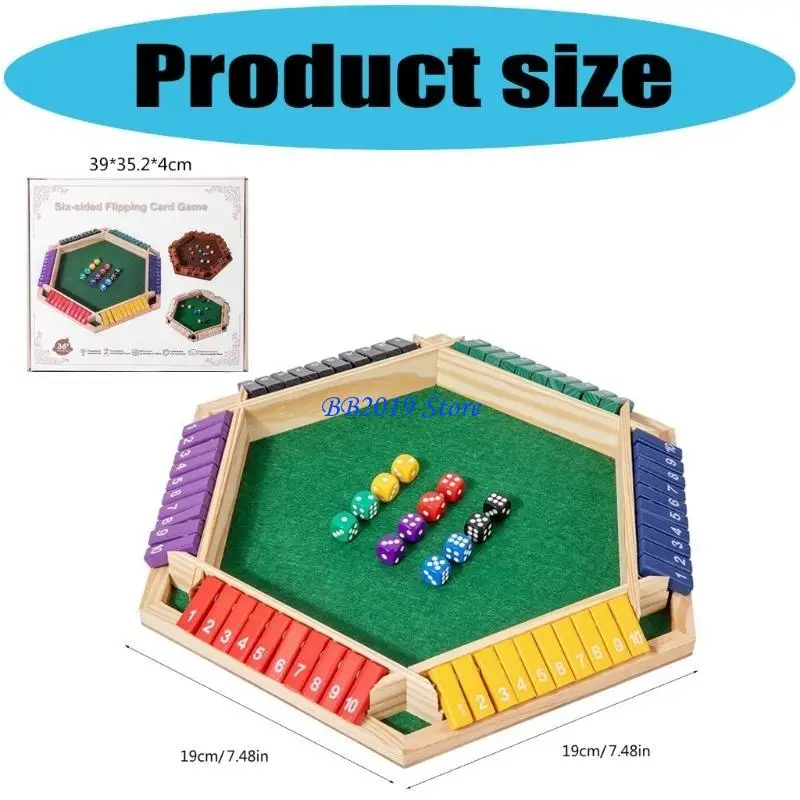 Q0KB Dubbelzijdig educatief houten flipbordspel verbetert het logisch denken