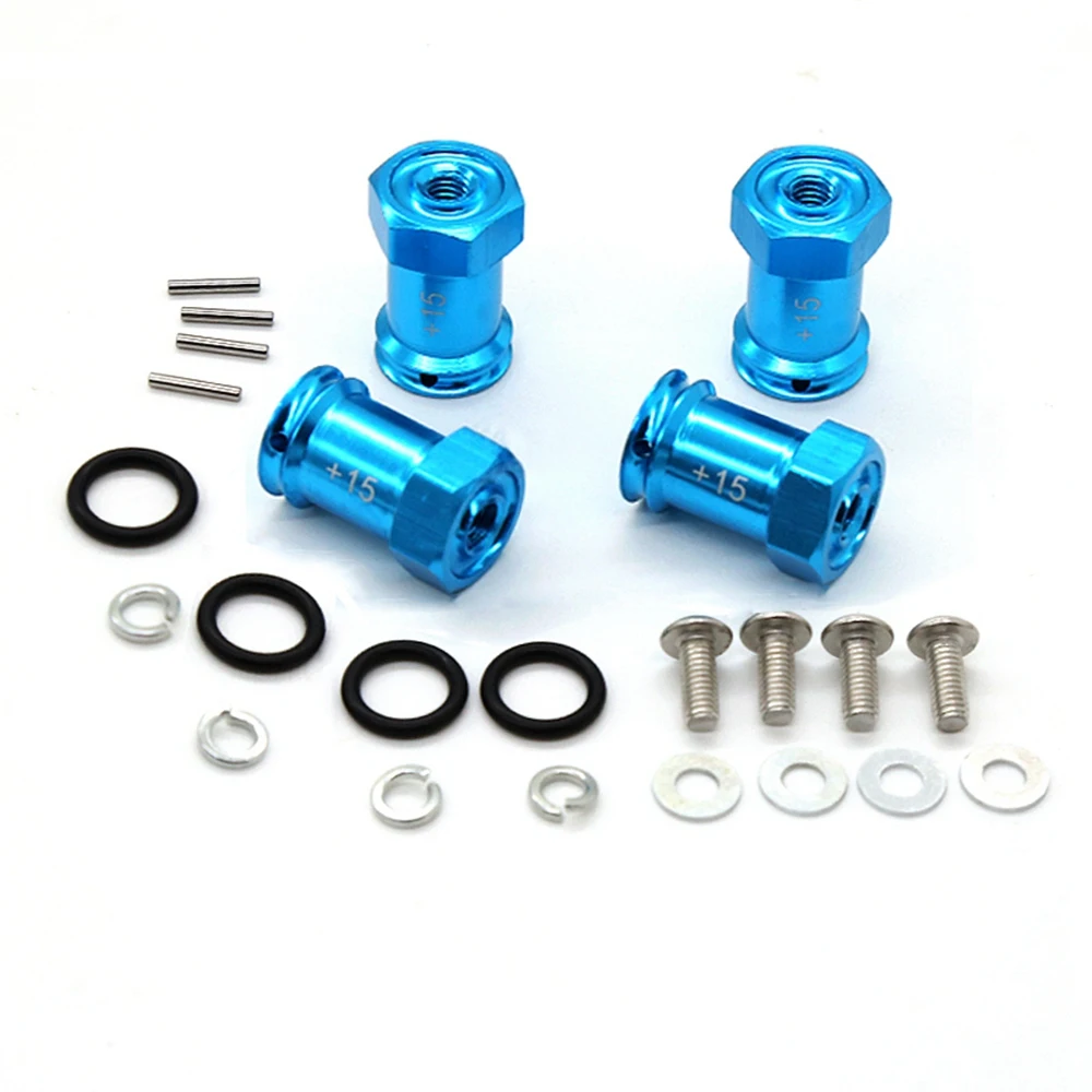 Metal Hex Wheel Hub Extension Adapters for Traxxas 1/16 Mini E-Revo Slash Rally Summit RC Car Upgrade Parts,3