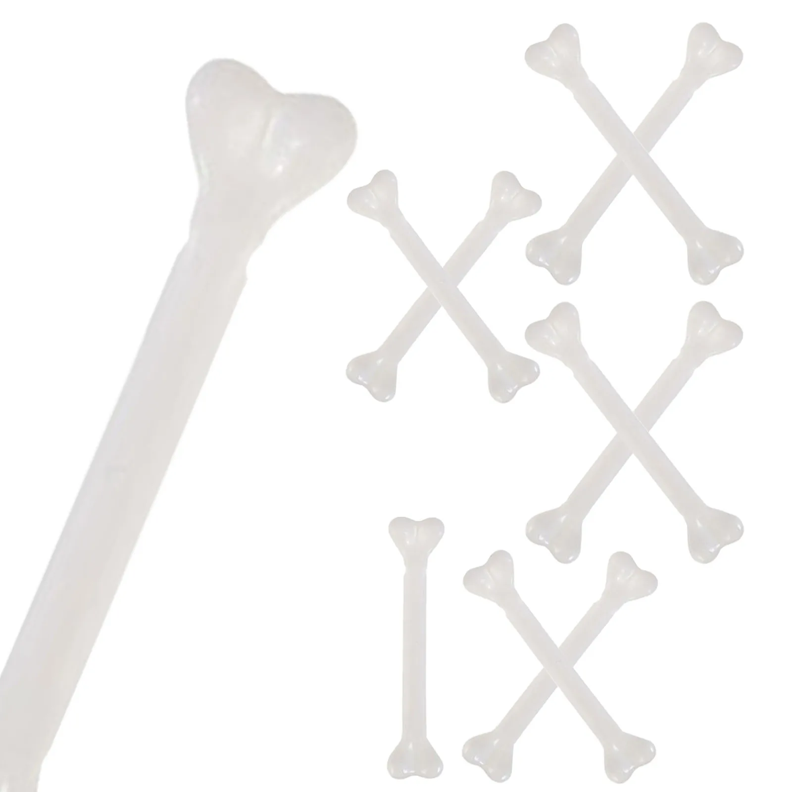 

12pcs Plastic Small Props Realistic Fake Human For Halloween Decorations Party Accessories Simulated Bone Decor Desktop Mini