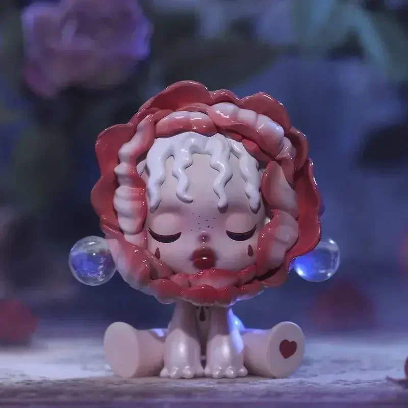 Pop mart crânio panda antigo castelo série caixa cega surpresa caixa mistério bonito anime estatuetas de ação decoração para casa modelo desktop