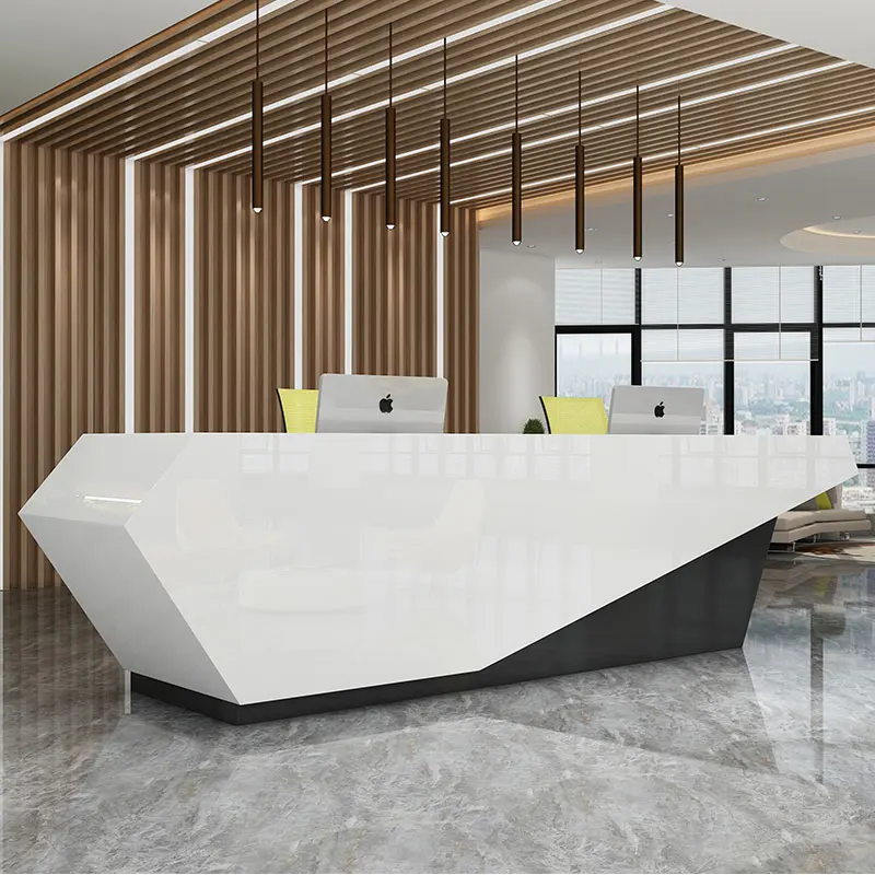 Design Stylish Reception Desks Beauty Salon Luxury Modern Reception Desks Checkout Mostrador Negocio Commercial Furniture