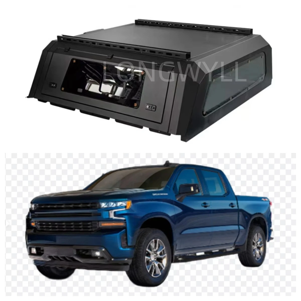 الثقيلة مقاوم للماء المضادة للصدأ سبائك الألومنيوم شاحنة بيك اب المظلة ل T F-150 شاحنة سرير تخييم قذيفة الذكية رام #1