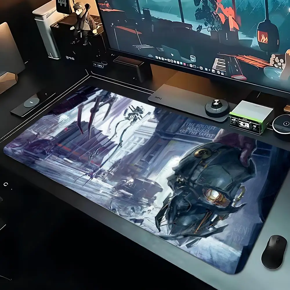 Dishonored Mouse Pad Large Playmat Gaming Customized Mat XXL Size Gamer Office Mousepad Logo Desk Mat
