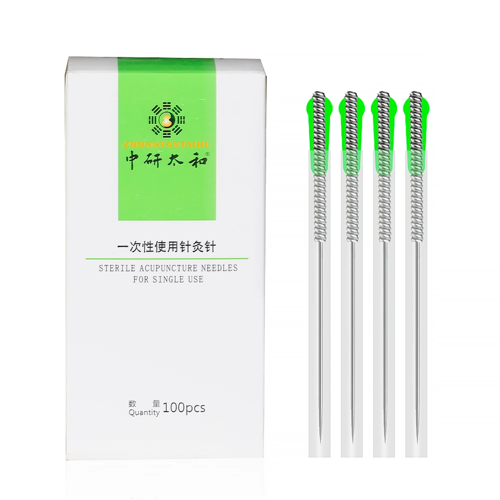 ZHONGYAN TAIHE Acupuncture Needle Sharp Disposable Sterile with Indivual Guide Tube 100 PCS / Box