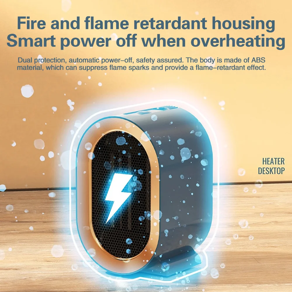 2025 new1200w aquecedor elétrico portátil mini ventilador de mesa aquecedor inteligente máquina ar quente casa quarto escritório aquecedor inverno