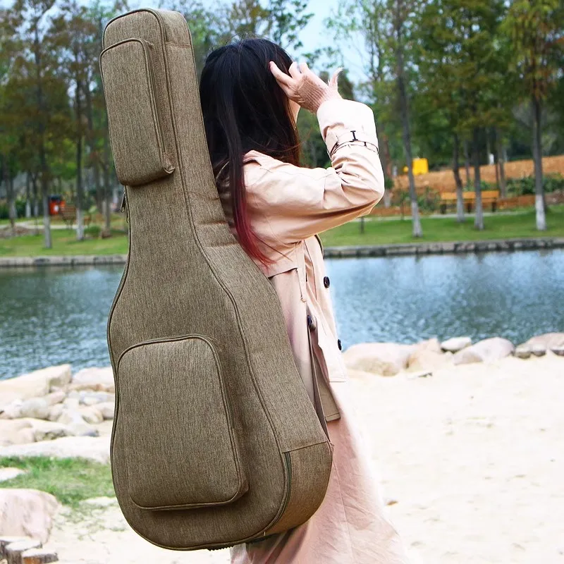 Ruiz Ruiz thickened guitar bag double shoulder bag 39 inch 40 inch 41 inch waterproof and shockproof folk guitar bag