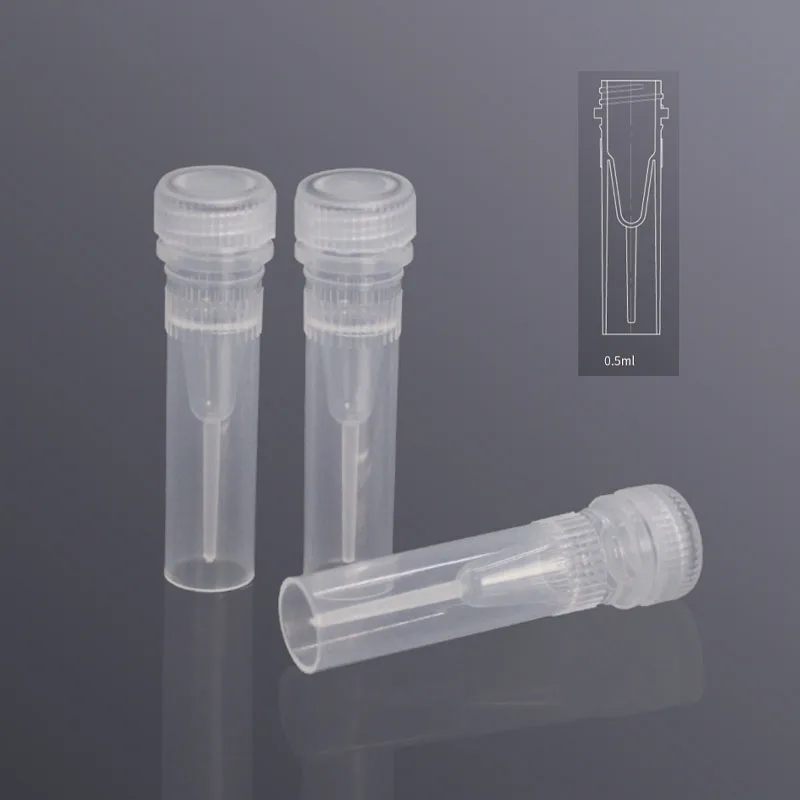 PP Cryovial Cryogenic Vial Sterile Frozen Cell Tubes with Gasket Screw Cap Liquid Nitrogen Ultra-low Temperature Lab Supplies