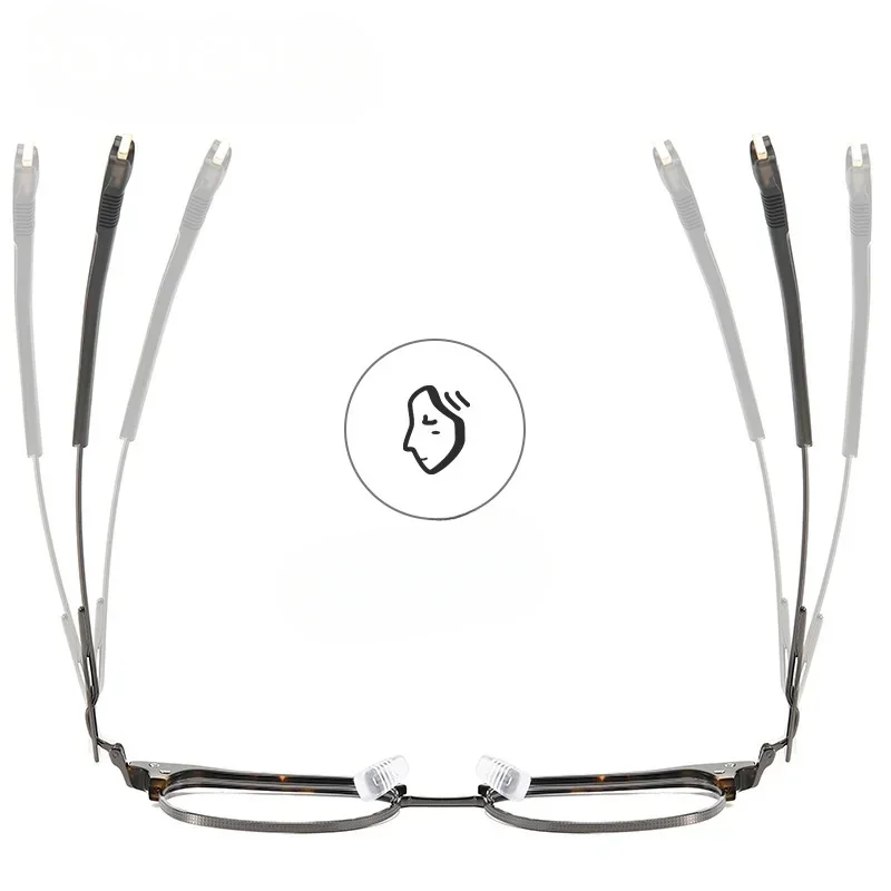 مربع التيتانيوم ثنائية البؤرة النظارات الرجال متعددة البؤر مخصص وصفة طبية نظارات البصرية 1.74 قصر النظر النظارات التقدمية الرجعية #4