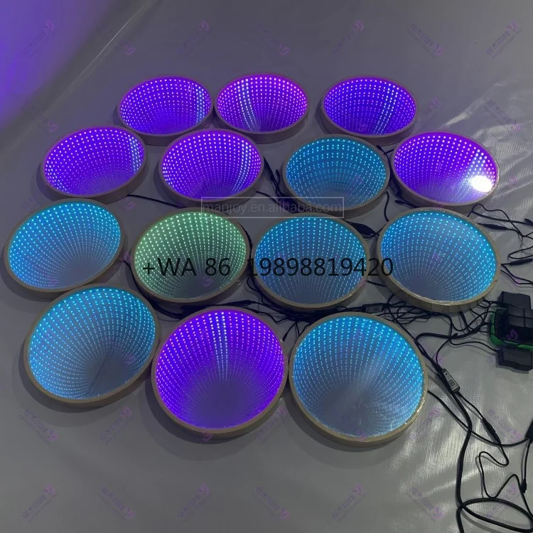 Hot Sale LED Infinity Mirror Dance Floor, Glass Stage Lighting for Bar Exhibition Runway Disco Party
