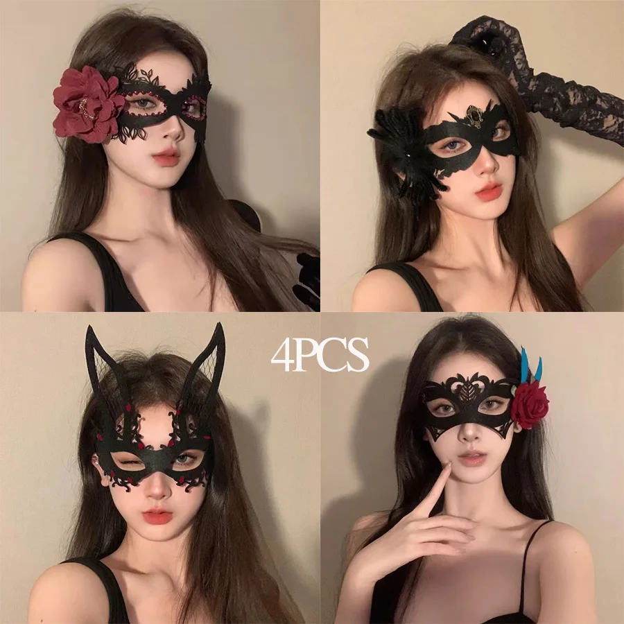 

HotSale Elegant Half Face Fox Mask Hotarubi no Mori e Inspired Japanese Kitsune Mask for Women Cosplay Masquerade Ball Accessory