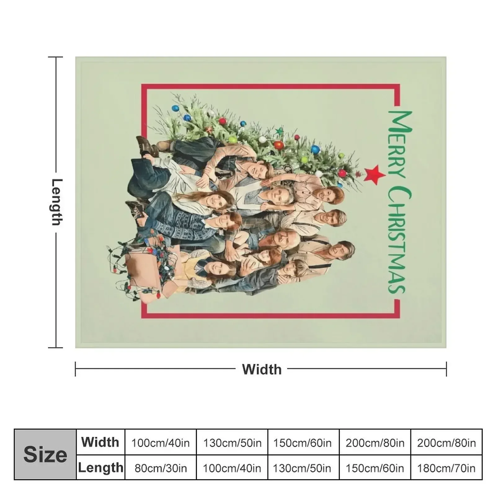 The Walton Family Christmas Throw Blanket Blankets For Bed Personalized Gift Single Blankets