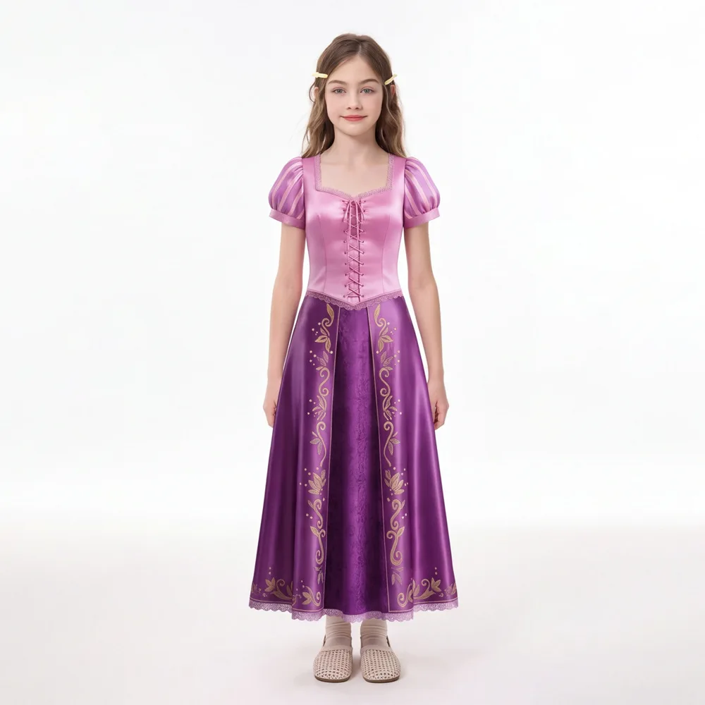 

Princess Long Hair Costume Halloween Long Skirt Performance Outfit Cosplay Clothing Jiangmei Animation Magic Fairy Tale
