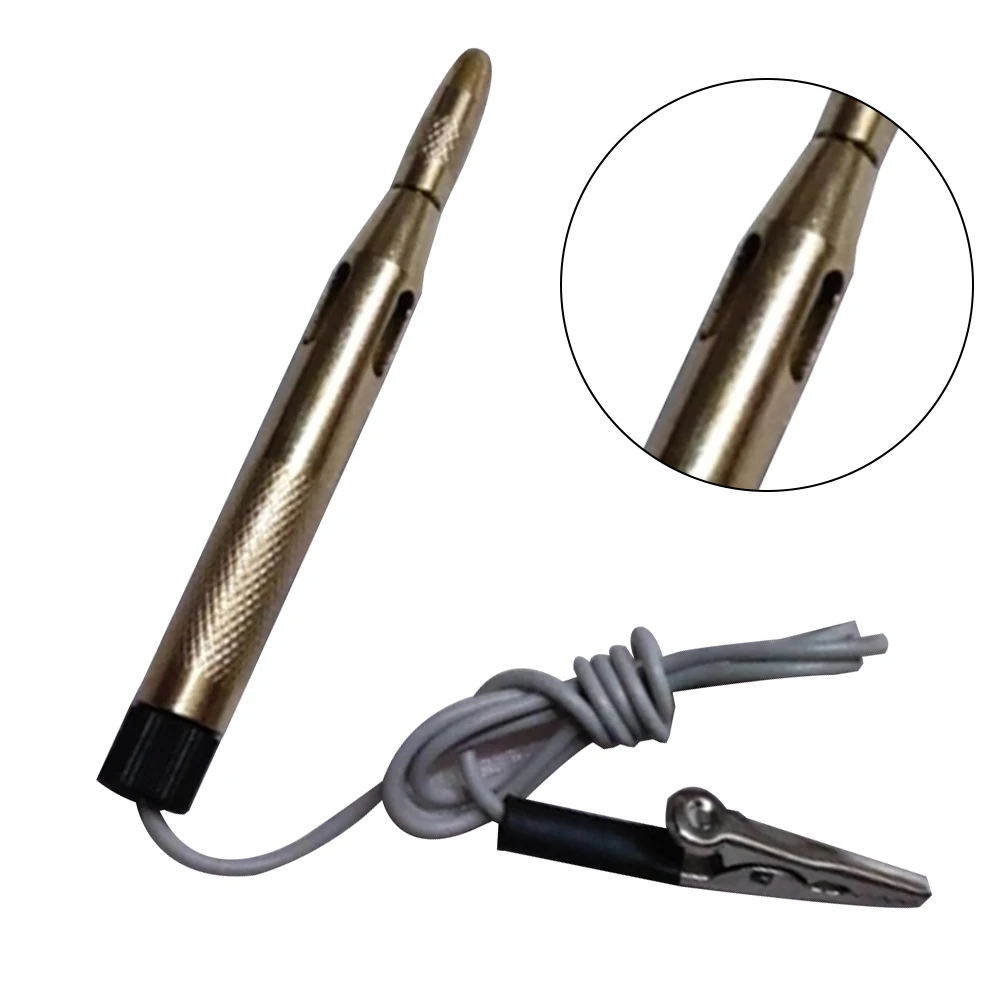 1x Car Auto Circuit Fuse Voltage-Tester Pen Test Light Probe Pencil DC 6V/12V/24V Auto Electrical Maintenance Test Tool