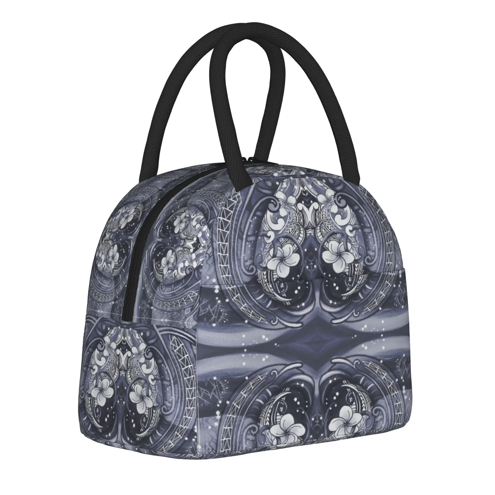 bolsa-termica-para-almoco-platinum-hawaiian-tribal-manta-ray-ocean-spray-reutilizavel-recipiente-para-refeicoes-caixa-de-almoco-portatil
