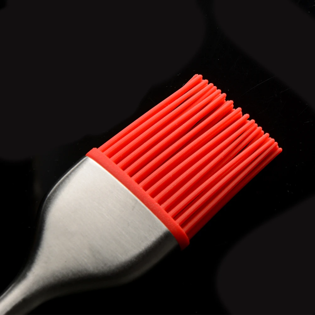 

1 Kit Stainless Steel Turkey Baster Set Brush Dropper Silicone Seasoning Pump Oil Dripping Tube Barbecue Tools Red Flavor