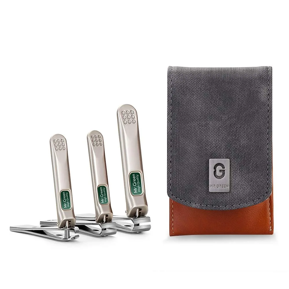 3-Piece Stainless Steel Nail Clippers Set – Sharp, Durable, and Perfect for Home or Travel