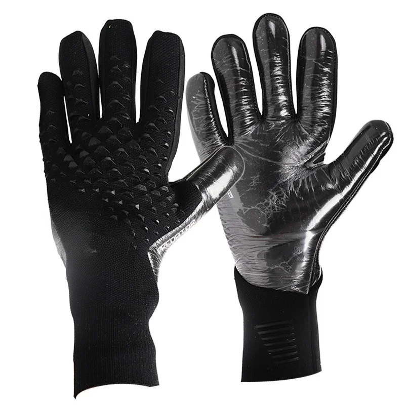 2024 New Football Goalkeeper Gloves Thickened Teen Adult Latex Fingerless Training Breathable Comfortable Football Long Gloves