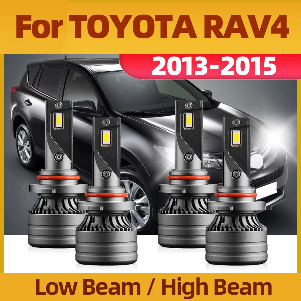 

TEENRAM Plug-N-Play Bulbs Car Lamps 6000K 12V 24V Kit White High Low 9005 9005 200M Exposure Distance For TOYOTA RAV4 2013-2015