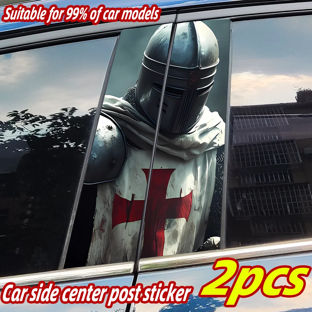 

Knight Crusades Car Stickers Auto B Pillar Decor Cover Scratches Car Door Pillar Waterproof Sunscreen Vinyl Decal Accessories