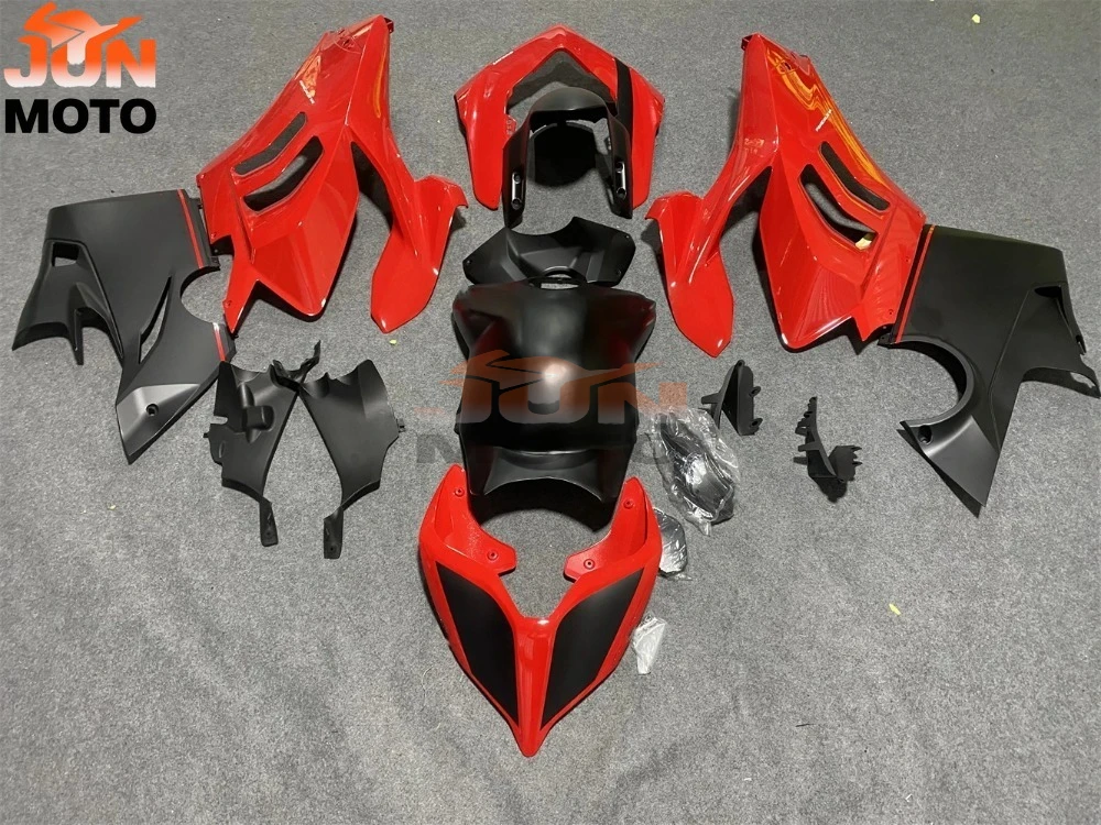 JUN Fit For Panigale V4 V4S V4SL V4SP V4R 2020 2021 2022 Fairings Whole Vehicle Body Kit Complete External Member Cowling  Red