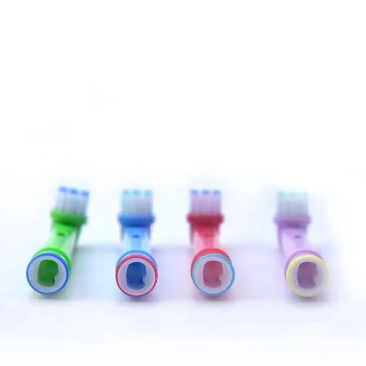 Cabezales de repuesto para cepillo de dientes Oral-B para niños, 4 piezas, compatible con Advance Power/3D Excel/Triumph/Pro Healt