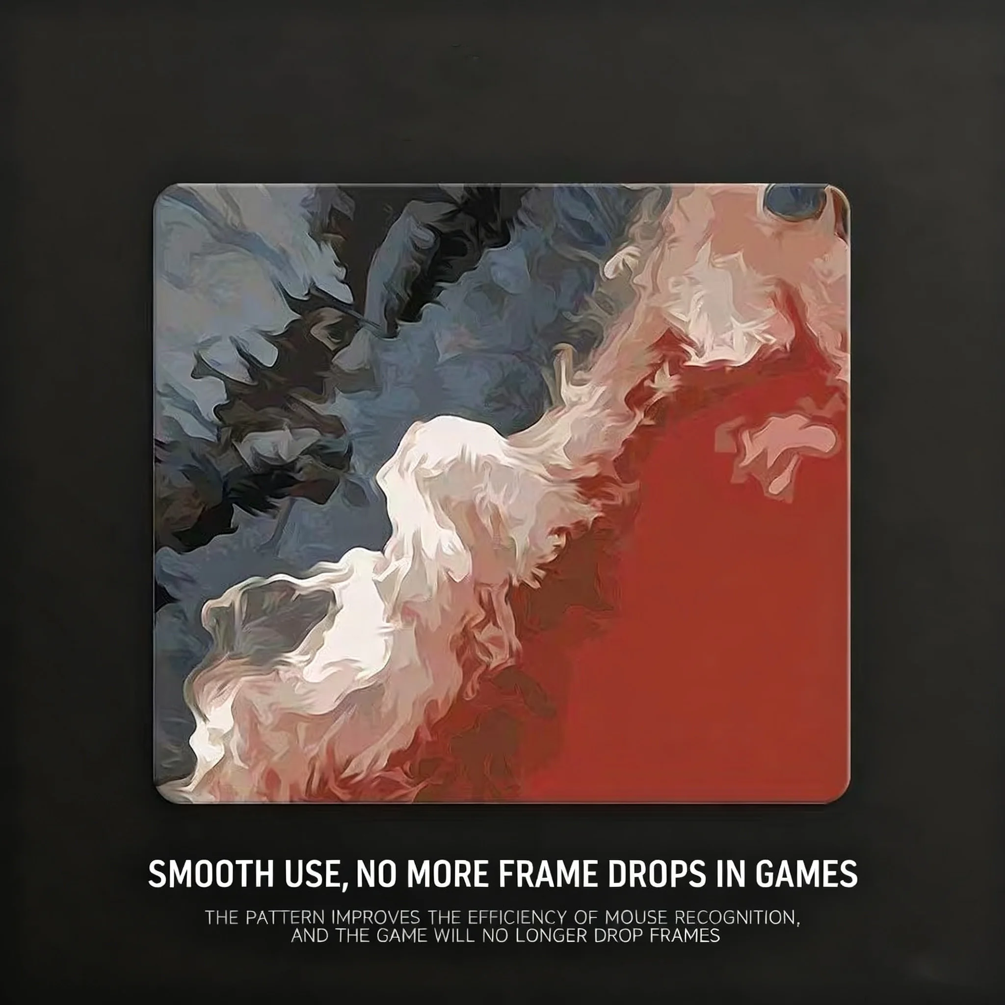 Gradient Layered Dye Glass Gaming Mouse Pad Smooth Frosted Surface Desk Tempered Glass Mouse E-Sports FPS Game Glass Mouse Pad