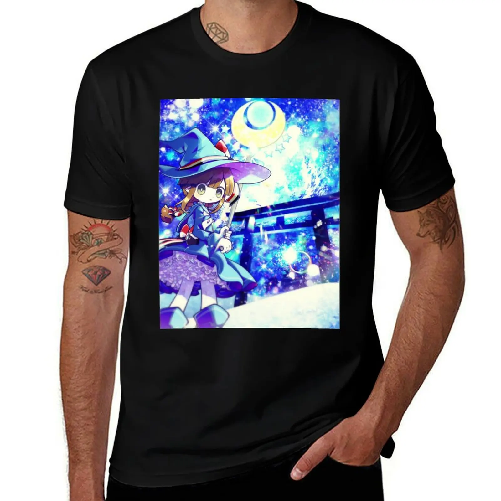 Футболка Wadanohara and the Great Blue Sea, мужская футболка, дизайнерские мужские футболки с графикой