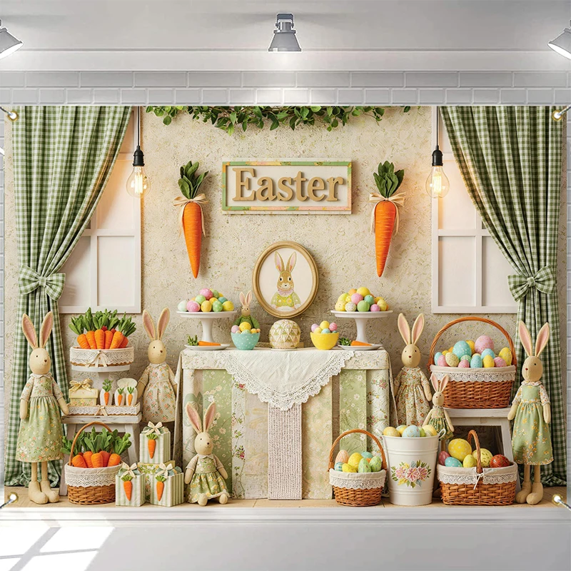 

Фон для фотосессии LS Cartoon: Пасхальный декор с кроликами и яйцами для детей и взрослых, реквизит для фотостудии, для фотосессий с тортами